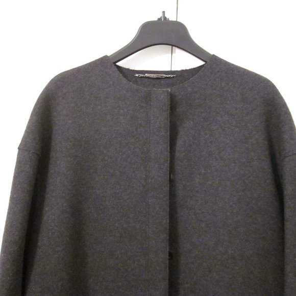 Les Copains BVM Spa designer 100% Virgin Wool Coat size 38 - Picture 15 of 16